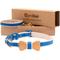 Show in main carousel: Pettsie Bow Tie Cotton Breakaway Cat Collar with Friendship Bracelet, Blue, 8 to 11-in neck, 3/8-in wide slide 1 of 7