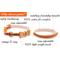 Show in main carousel: Pettsie Bow Tie Cotton Breakaway Cat Collar with Friendship Bracelet, Orange, 8 to 11-in neck, 3/8-in wide slide 2 of 7