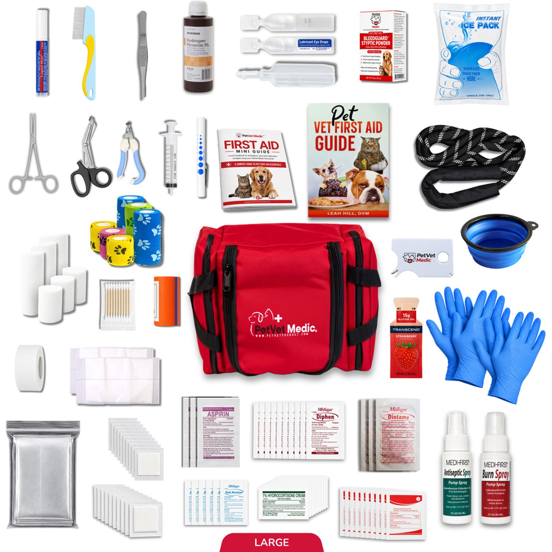 PetVet Medic First Aid Kit for Dogs, Large