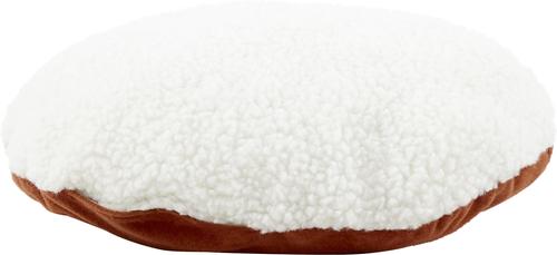 Show full view: PetZu Heartbeat Dog Pillow, Chocolate/White slide 3 of 11