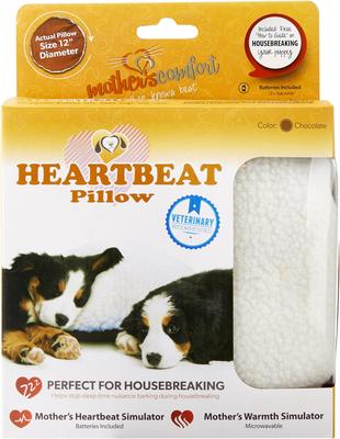 Show full view: PetZu Heartbeat Dog Pillow, Chocolate/White slide 6 of 11