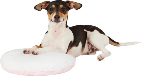 Show full view: PetZu Heartbeat Dog Pillow, Pink/White slide 5 of 11