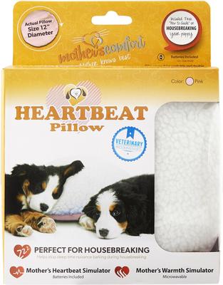 Show full view: PetZu Heartbeat Dog Pillow, Pink/White slide 6 of 11