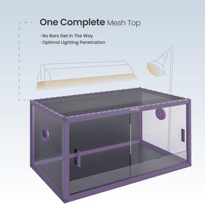 Show full view: Phailozoo 50 Gallon Reptile Tank, Royal Purple slide 7 of 9