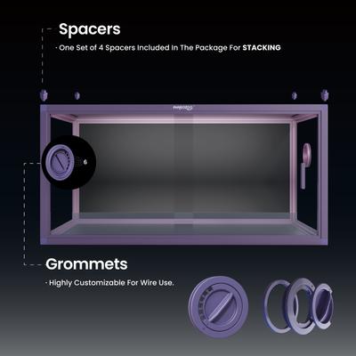 Show full view: Phailozoo 50 Gallon Reptile Tank, Royal Purple slide 9 of 9