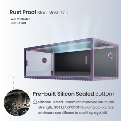 Show full view: Phailozoo 85 Gallon Reptile Tank, Royal Purple slide 4 of 7