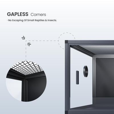 Show full view: Phailozoo 85 Gallon Reptile Tank, Ultimate Black slide 3 of 9