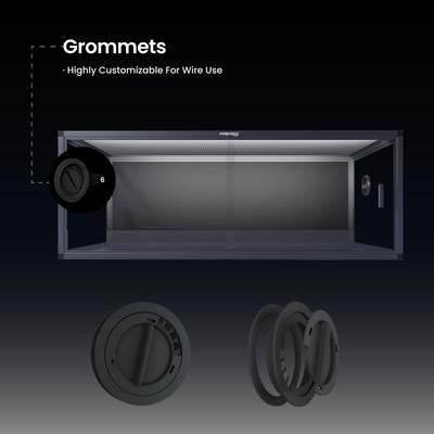 Show full view: Phailozoo 85 Gallon Reptile Tank, Ultimate Black slide 6 of 9