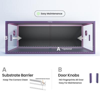 Show full view: Phailozoo 85 Gallon Reptile Tank, Ultimate Black slide 9 of 9