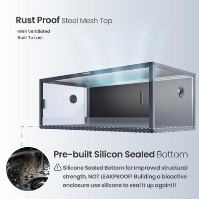 Show full view: Phailozoo 85 Gallon Reptile Tank, Ultimate Black slide 4 of 9