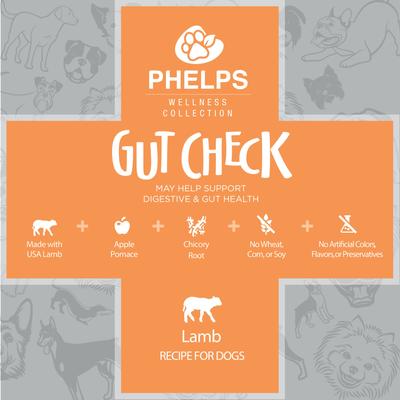 Show full view: Phelps Wellness Collection Gut Check Lamb Recipe Dog Treats, 4.5-oz bag slide 6 of 6