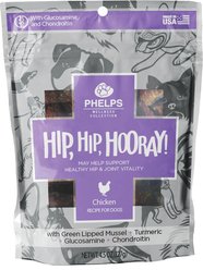 Phelps Wellness Collection Hip, Hip Hooray! Chicken Recipe Dog Treats, 4.5-oz bag