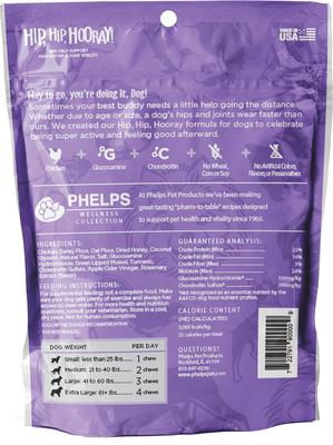 Show full view: Phelps Wellness Collection Hip, Hip Hooray! Chicken Recipe Dog Treats, 4.5-oz bag slide 3 of 6