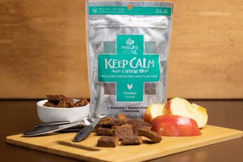 Show full view: Phelps Wellness Collection Keep Calm & Canine On! Chicken Flavor Dog Treats, 4.5-oz bag slide 4 of 7