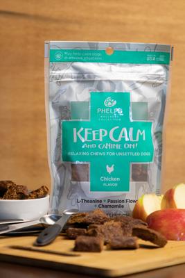 Show full view: Phelps Wellness Collection Keep Calm & Canine On! Chicken Flavor Dog Treats, 4.5-oz bag slide 5 of 7
