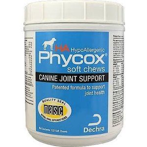 Phycox HypoAllergenic HA Soft Chews Joint Supplement for Dogs, 120 count