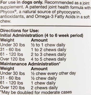 Show full view: Phycox HypoAllergenic HA Soft Chews Joint Supplement for Dogs, 120 count slide 3 of 5
