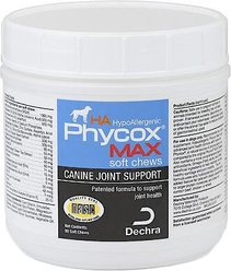 Phycox MAX HypoAllergenic HA Soft Chews Joint Supplement for Dogs, 90 count