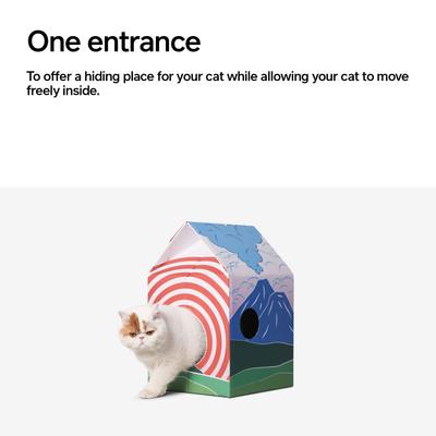 Show full view: Pidan Cat Scratcher House, Large: 19.9-in slide 7 of 10