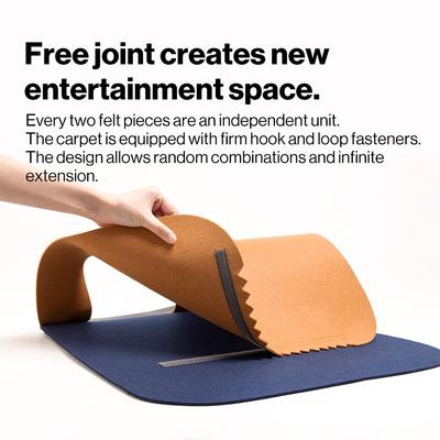 Show full view: Pidan Catube Carpet Tunnel Cat Toy, Large, 2 count slide 10 of 12