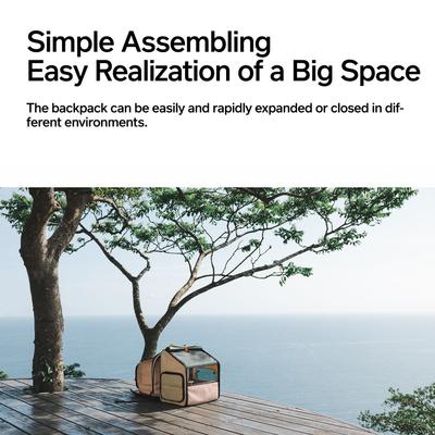 Show full view: Pidan Expandable Travel Habitat Backpack Cat Carrier, Large slide 8 of 12