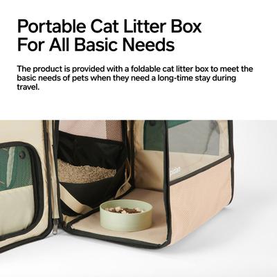 Show full view: Pidan Expandable Travel Habitat Backpack Cat Carrier, Large slide 9 of 12