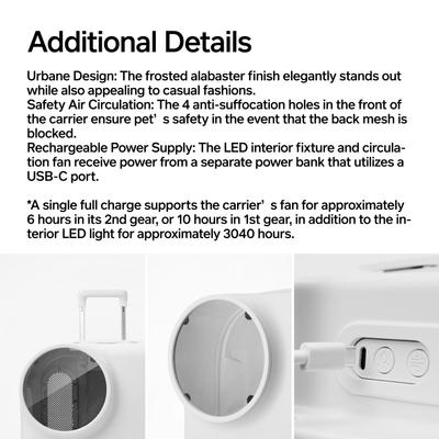 Show full view: Pidan Smart Pet Traveler with Ventilation System Rolling Cat Carrier, Large slide 9 of 11