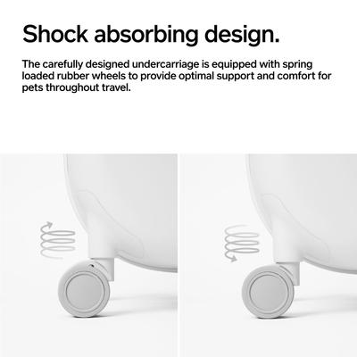 Show full view: Pidan Smart Pet Traveler with Ventilation System Rolling Cat Carrier, Large slide 5 of 11