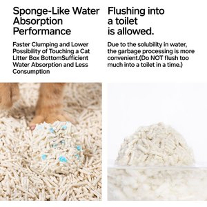 Pidan Tofu with Occult Blood Test Particles Cat Litter, 5.29-lb bag, 4 count