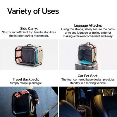 Show full view: Pidan Travel Window Backpack Cat Carrier, Large slide 8 of 10