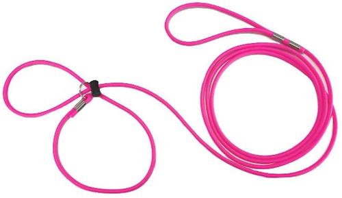 Show full view: Piggy Poo and Crew 12' Adjustable Mini Pig Harness & Leash, Pink slide 2 of 8