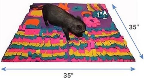 Show full view: Piggy Poo and Crew Activity Rooting Large Snuffle Mat & Piano Pig Toy slide 2 of 5