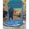 Show in main carousel: Piggy Poo and Crew Adjustable Height Slow Feeder Pet Bowl, Blue slide 2 of 7