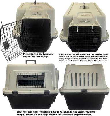 Show full view: Piggy Poo and Crew Airline Kennel Pet Carrier, Large slide 5 of 7