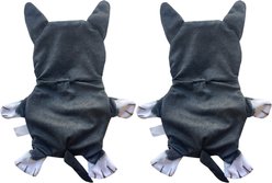 Piggy Poo and Crew Boston Terrier Paper Crinkle Squeaker Toy, 2 count slide 2 of 3