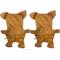 Show in main carousel: Piggy Poo and Crew Bulldog Paper Crinkle Squeaker Pig Toy, 2 count slide 2 of 3