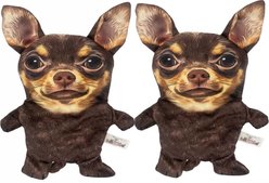 Piggy Poo and Crew Chihuahua Paper Crinkle Squeaker Pig Toy, 2 count