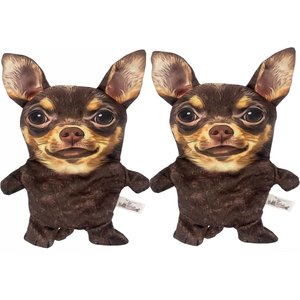 Piggy Poo and Crew Chihuahua Paper Crinkle Squeaker Pig Toy, 2 count