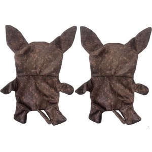 Piggy Poo and Crew Chihuahua Paper Crinkle Squeaker Pig Toy, 2 count