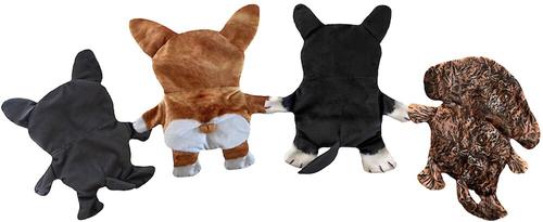 Show full view: Piggy Poo and Crew Dog Crinkle Squeaker Toy Set, 4 count slide 2 of 11