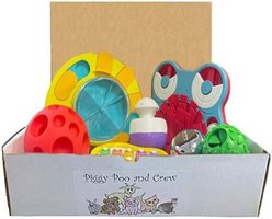 Piggy Poo and Crew Game Box Farm Toy, Medium, Blue & Yellow