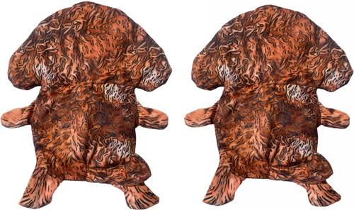 Show full view: Piggy Poo and Crew Goldendoodle Paper Crinkle Squeaker Toy, 2 count slide 2 of 3