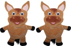 Piggy Poo and Crew Horse Paper Crinkle Squeaker Toy, 2 count
