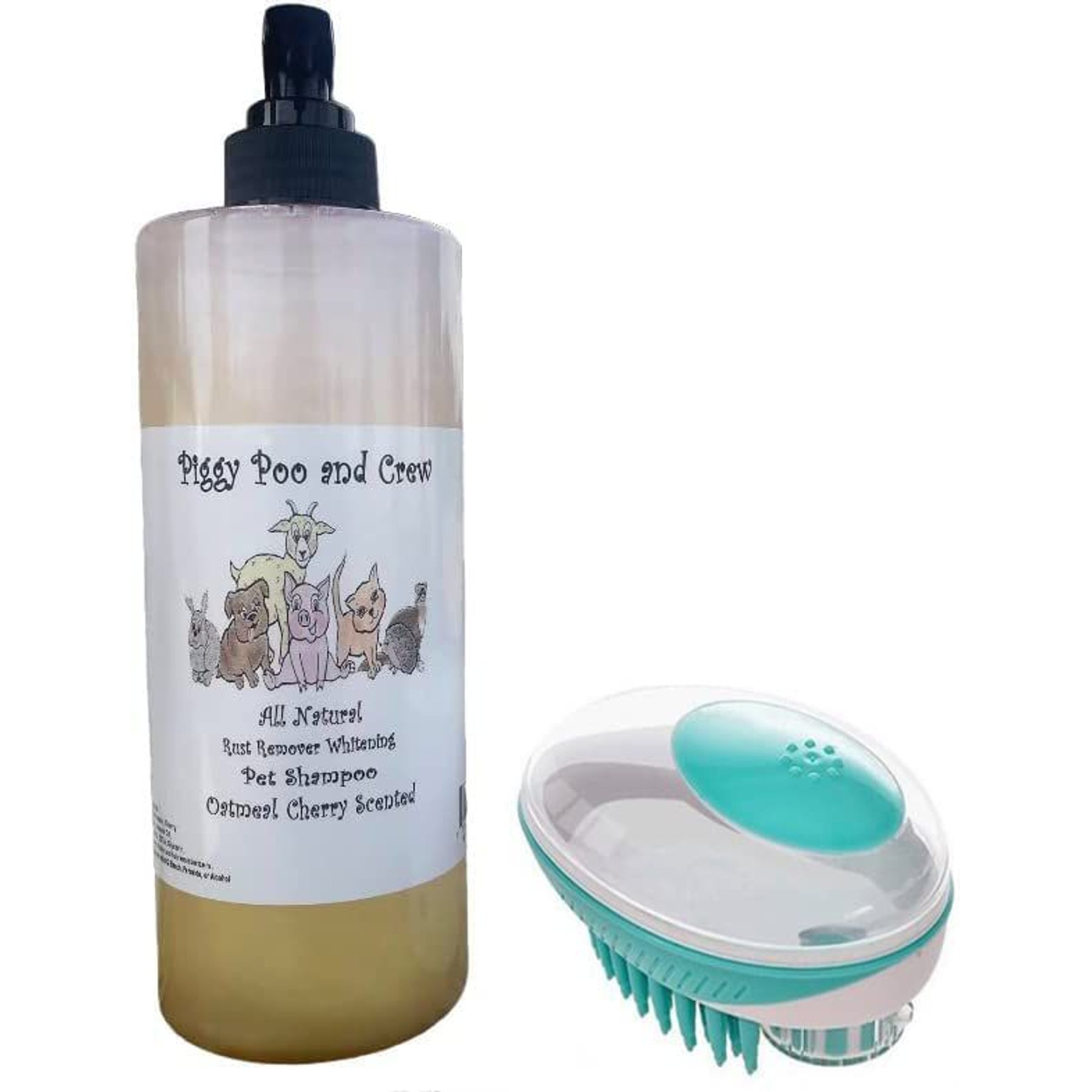 Piggy Poo and Crew Oatmeal Cherry Scented Whitening Swine Shampoo, 26-oz bottle