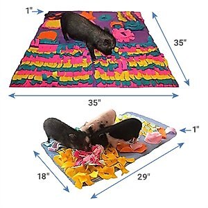 Piggy Poo and Crew Pig Rooting Snuffle Mat Combo Pack, 2 count
