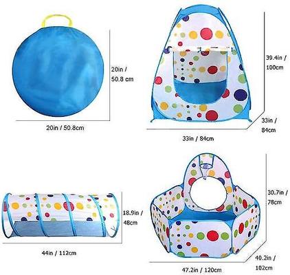 Show full view: Piggy Poo and Crew Play Tunnel & Pop Up Tent Round Ball Pit with 50 Balls Pet Toy slide 2 of 7