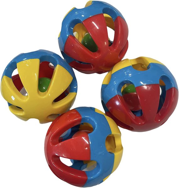 Piggy Poo and Crew Rattle Balls Farm Toy, Medium, 4 Count