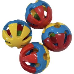 Piggy Poo and Crew Rattle Balls Farm Toy, Medium, 4 Count