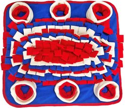Piggy Poo and Crew Red White & Blue Farm Swine Snuffle Mat