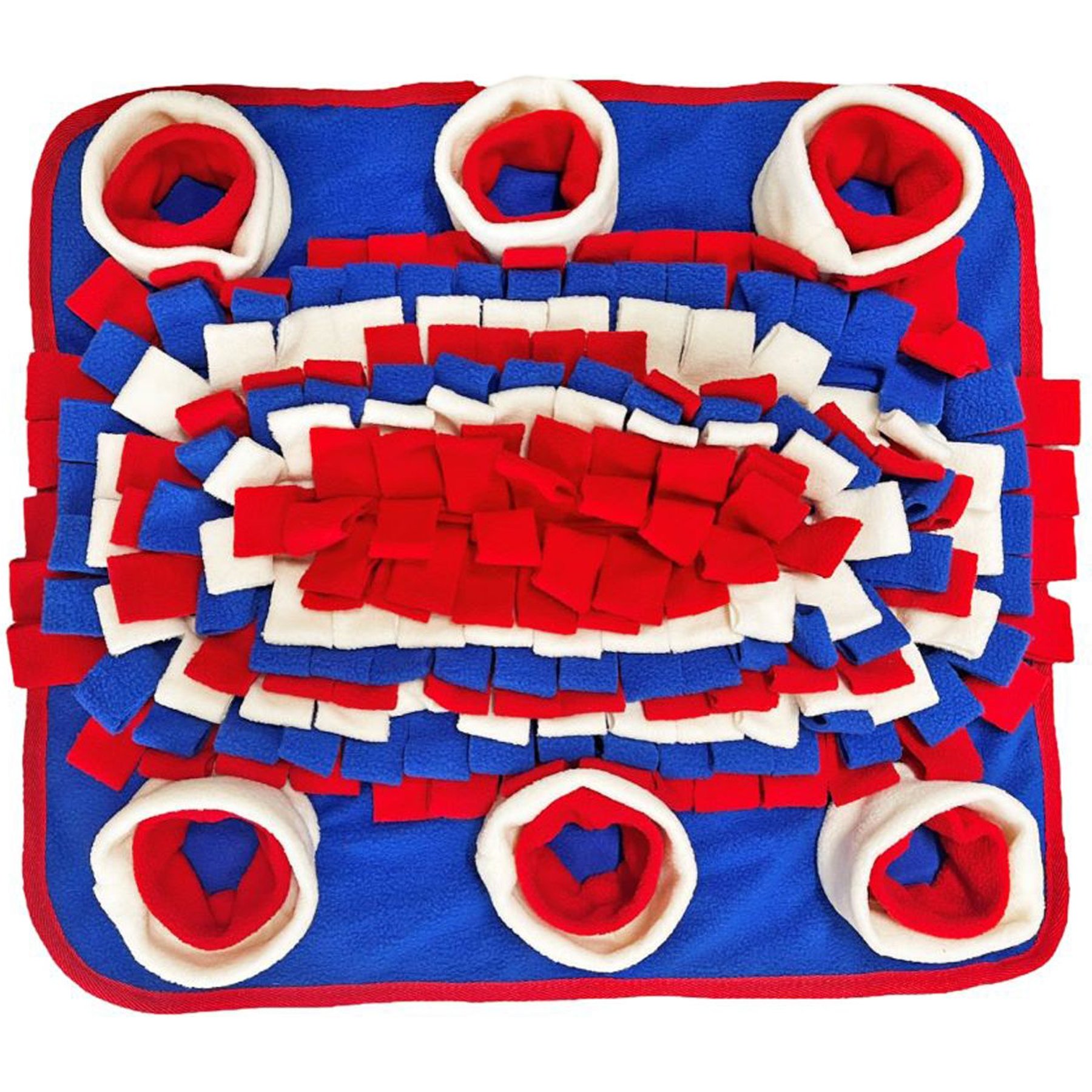 Piggy Poo and Crew Red White & Blue Farm Swine Snuffle Mat